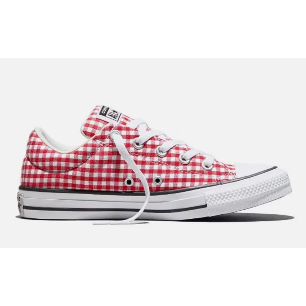 Converse CTAS Street Oxfords Low Tops Gingham Size 9 Red White NWT - Picture 7 of 10
